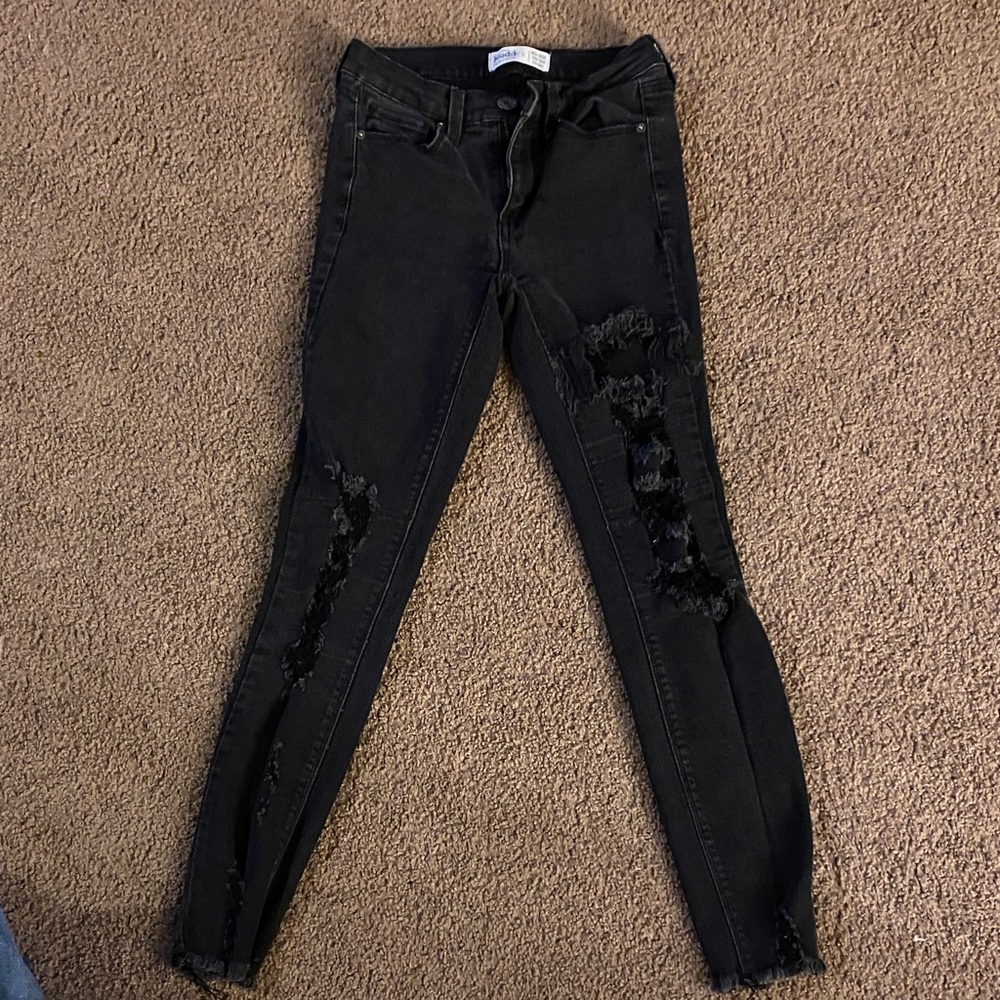 Mudd Black Distressed Skinny Jeans